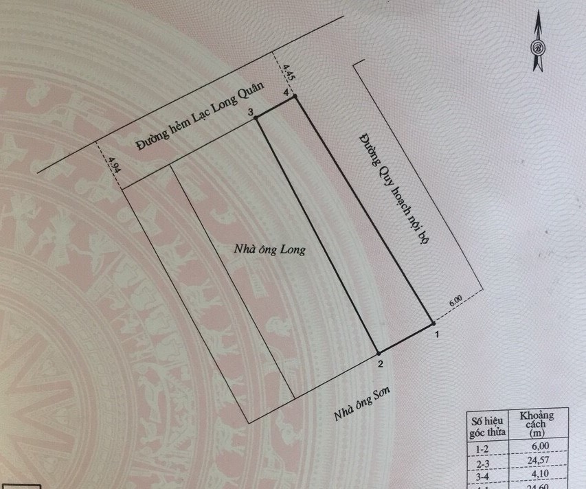 Bán đất đường Lạc Long Quân tỉnh Bình Định