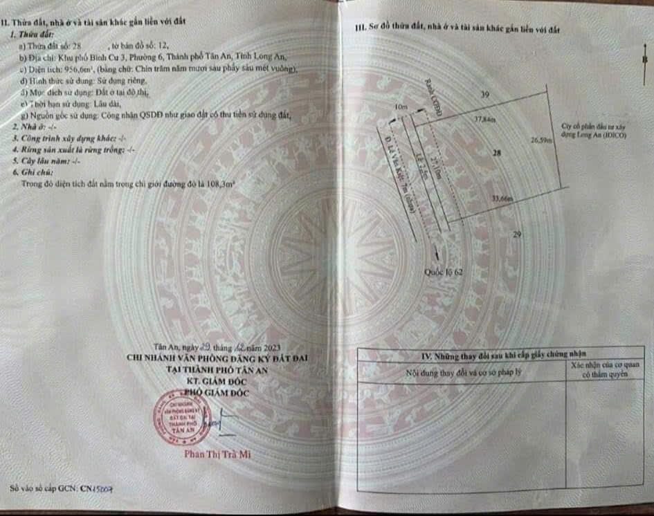 Bán đất đường Lê Văn Kiệt tỉnh Long An