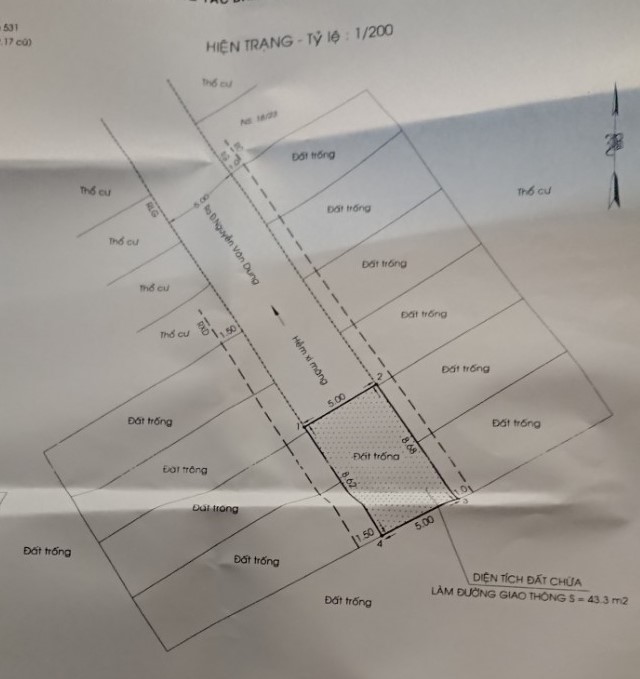 Bán đất đường Nguyễn Văn Dung quận Gò Vấp