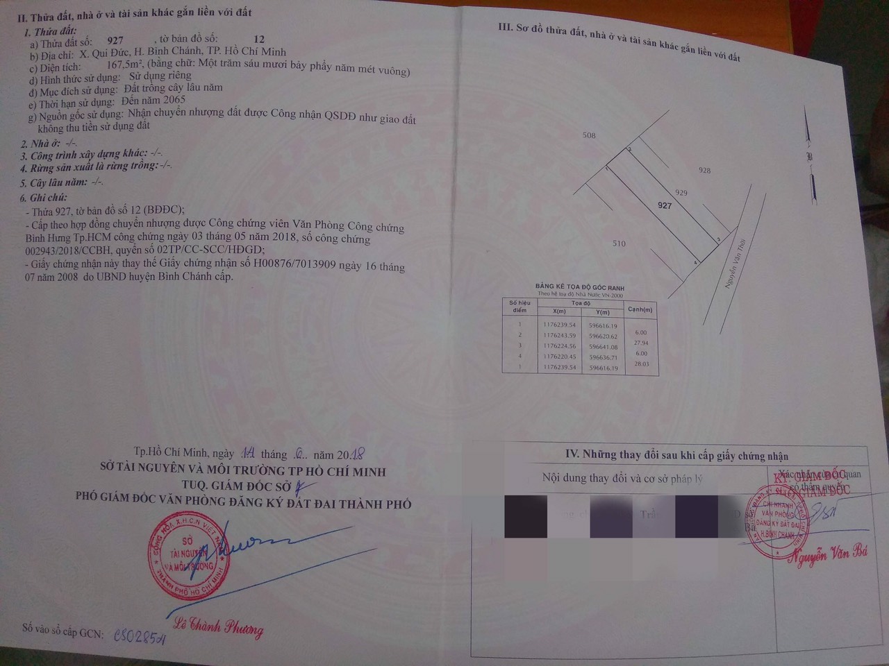 Bán đất đường Nguyễn Văn Thời huyện Bình Chánh