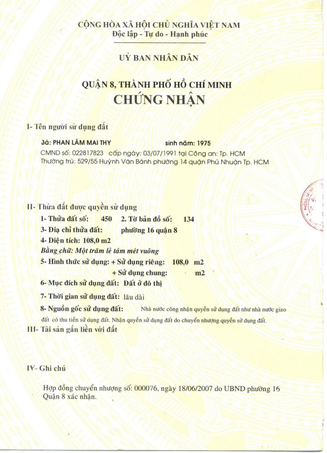 Bán đất đường số 12 An Dương Vương Quận 8
