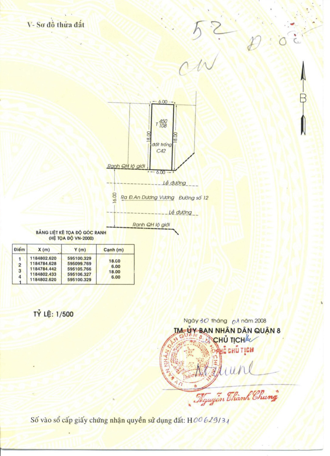 Bán đất đường số 12 An Dương Vương Quận 8