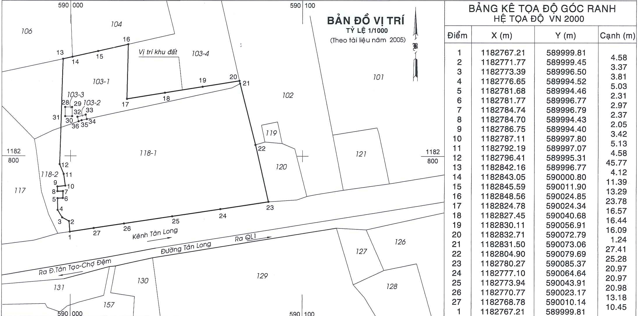 Bán đất đường Tân Long huyện Bình Chánh