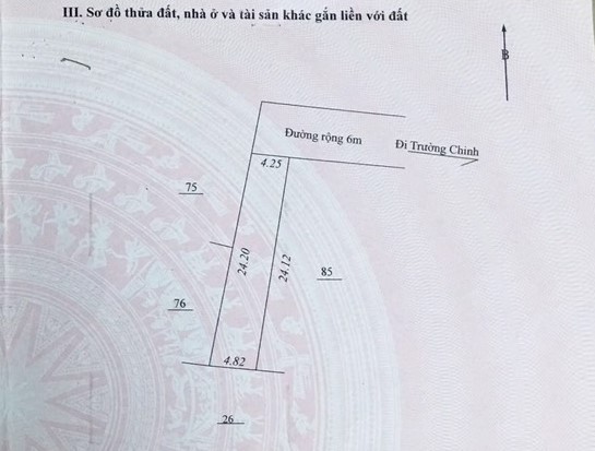 Bán đất đường Trường Chinh tỉnh Gia Lai