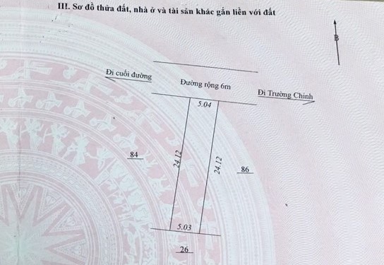 Bán đất đường Trường Chinh tỉnh Gia Lai