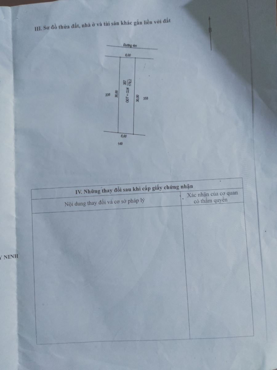 Bán đất khu phố Ninh Phước tỉnh Tây Ninh