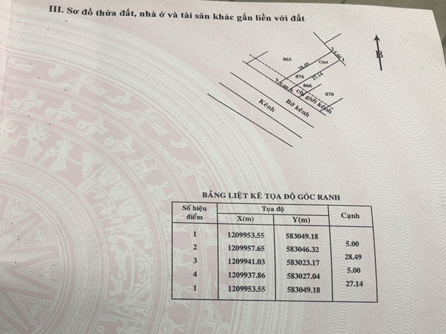 Bán đất xã Tân Thông Hội huyện Củ Chi