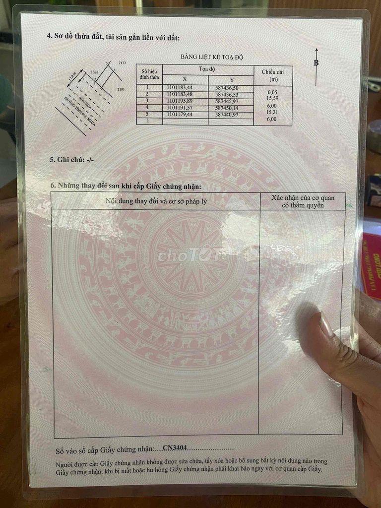 Bán đất Thị trấn Càng Long tỉnh Trà Vinh