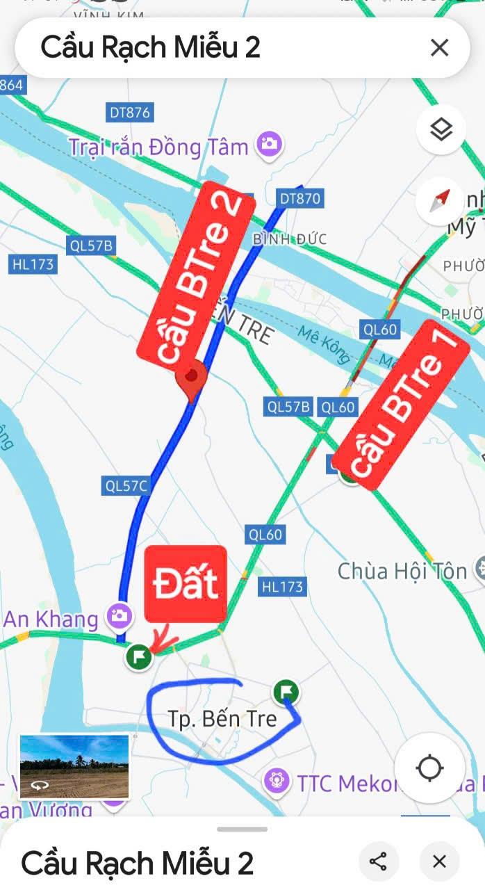 Bán đất xã Bình Phú tỉnh Bến Tre