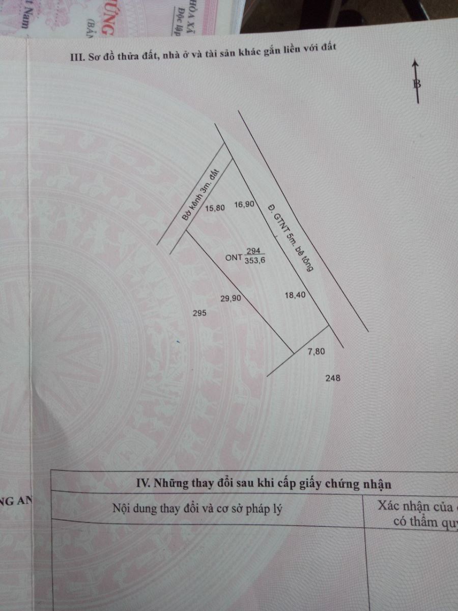 Bán đất xã Bình Tịnh tỉnh Long An