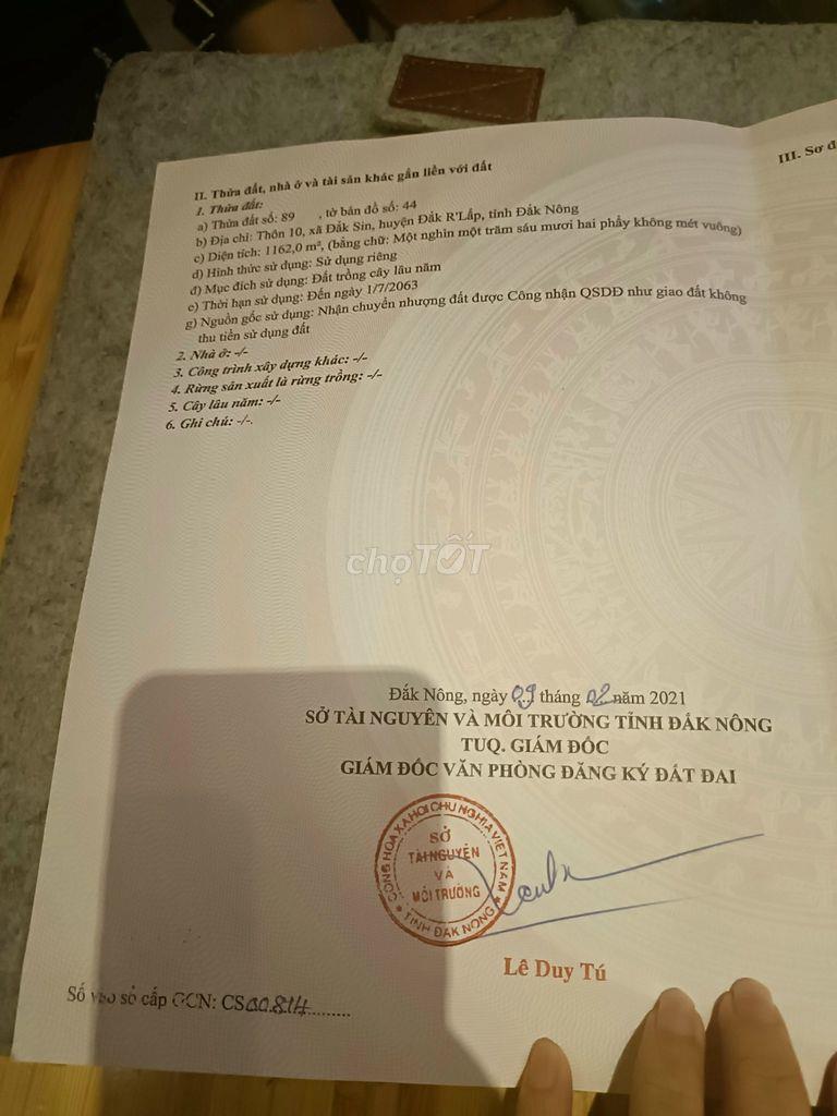 Bán đất xã Đắk Sin tỉnh Đắk Nông