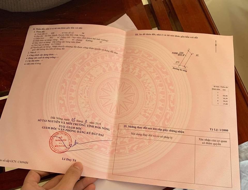 Bán đất xã Đức Mạnh tỉnh Đắk Nông