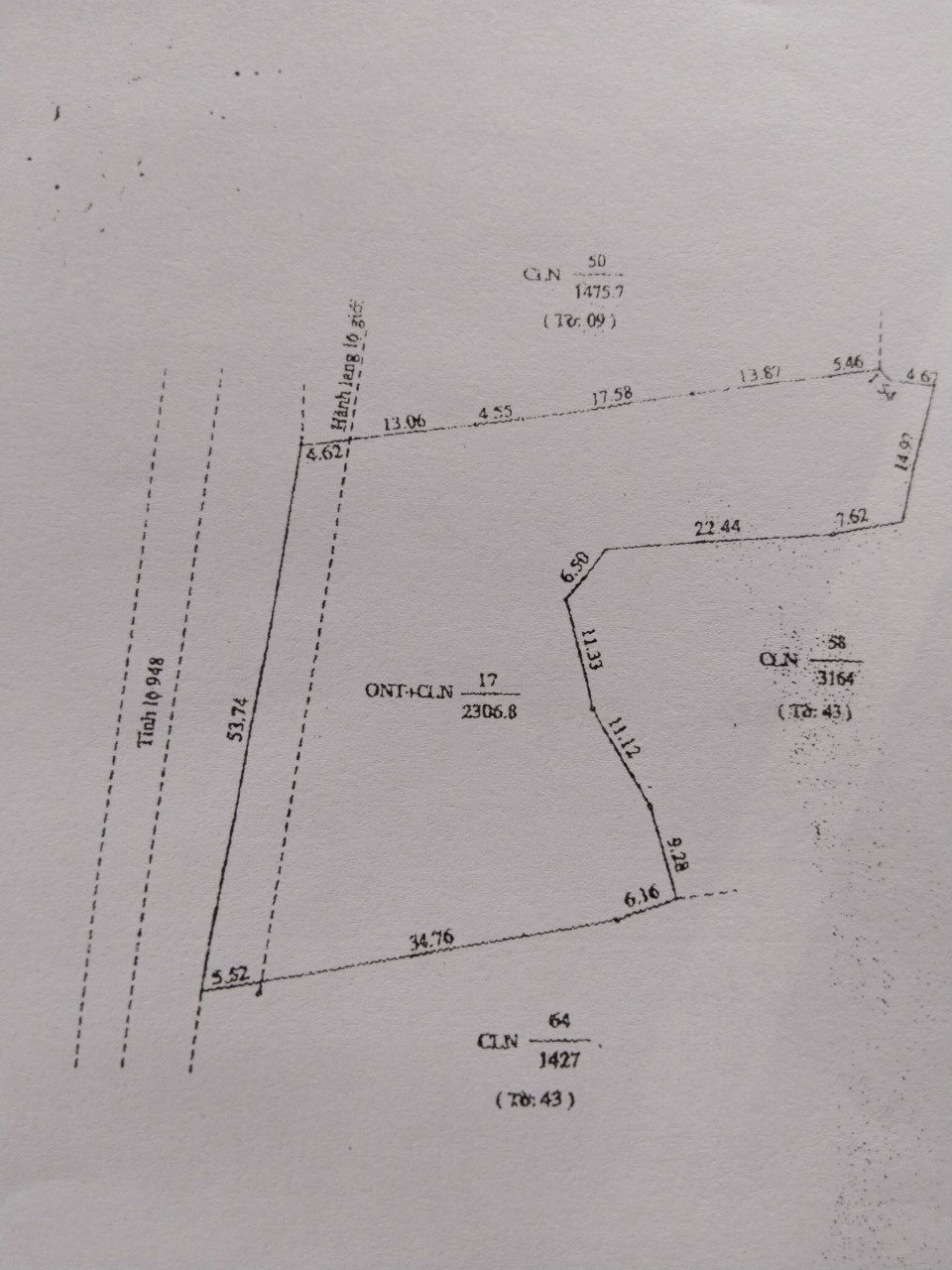 Bán đất Tỉnh Lộ 948, Thị xã Tịnh Biên, tỉnh An Giang