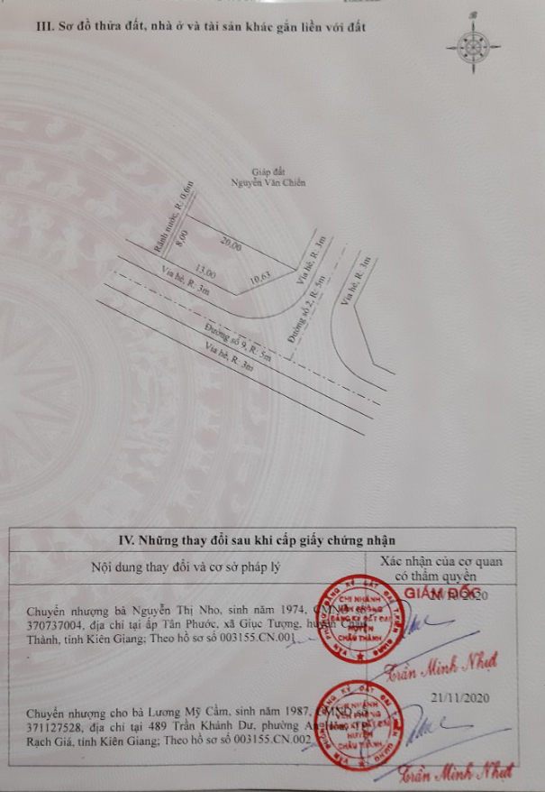 Bán đất xã Giục Tượng tỉnh Kiên Giang