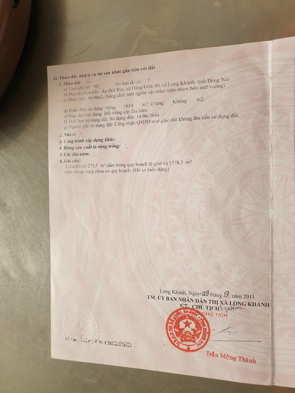 Bán đất xã Hàng Gòn tỉnh Đồng Nai