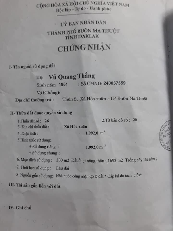 Bán nhà đường Phan Huy Chú tỉnh Đắk Lắk