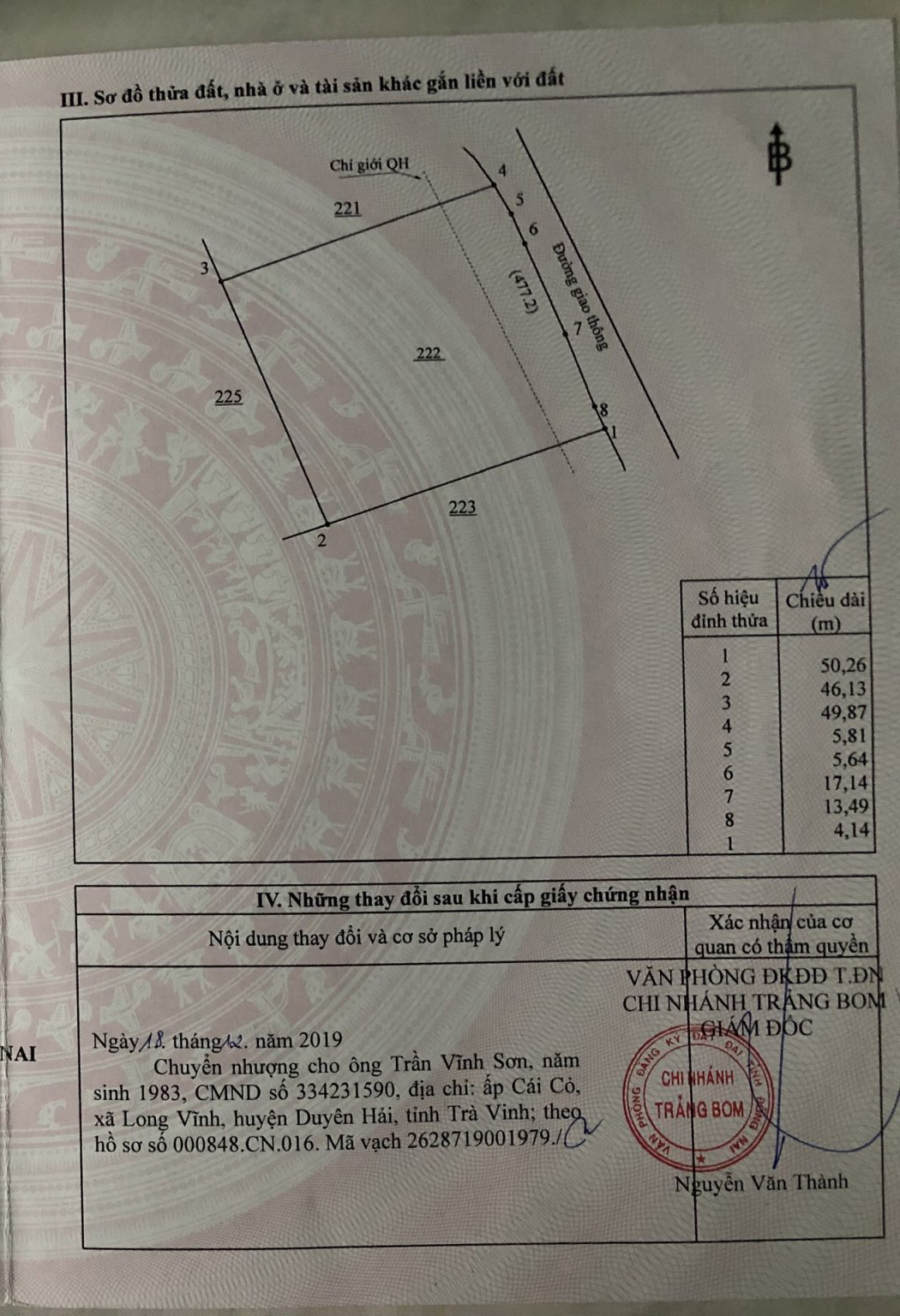 Bán đất xã Hưng Thịnh tỉnh Đồng Nai