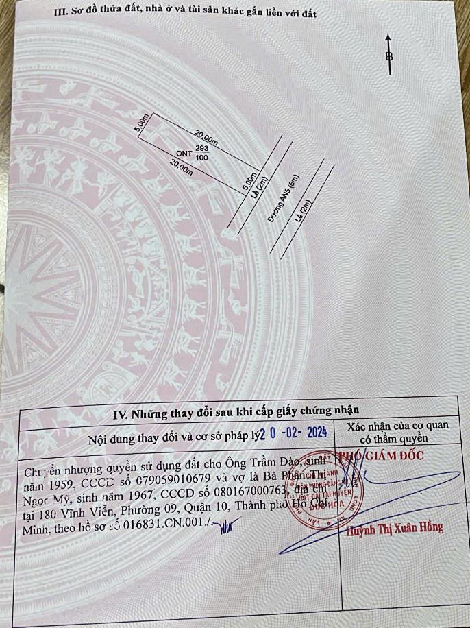 Bán đất xã Hựu Thạnh tỉnh Long An
