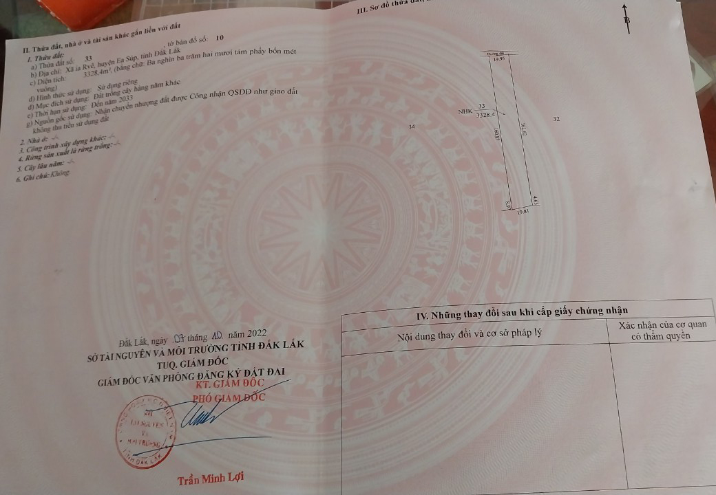 Bán đất xã Ia RVê tỉnh Đắk Lắk