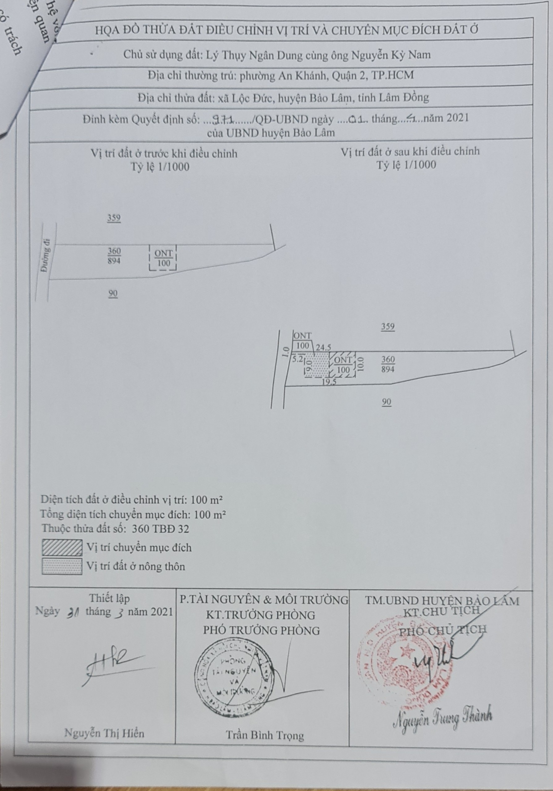 Bán đất xã Lộc Đức tỉnh Lâm Đồng