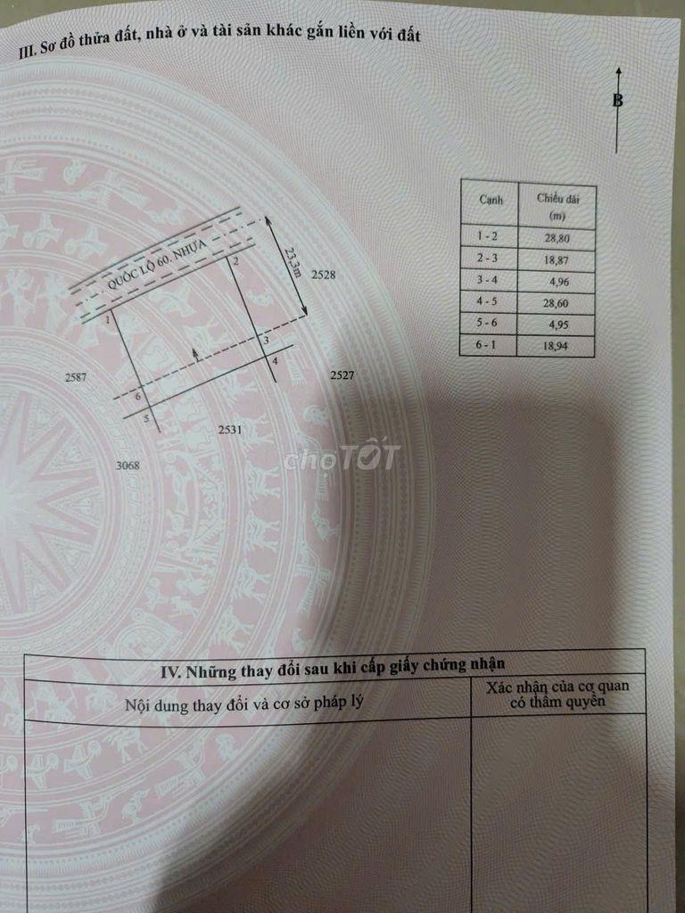 Bán đất xã Song Lộc tỉnh Trà Vinh