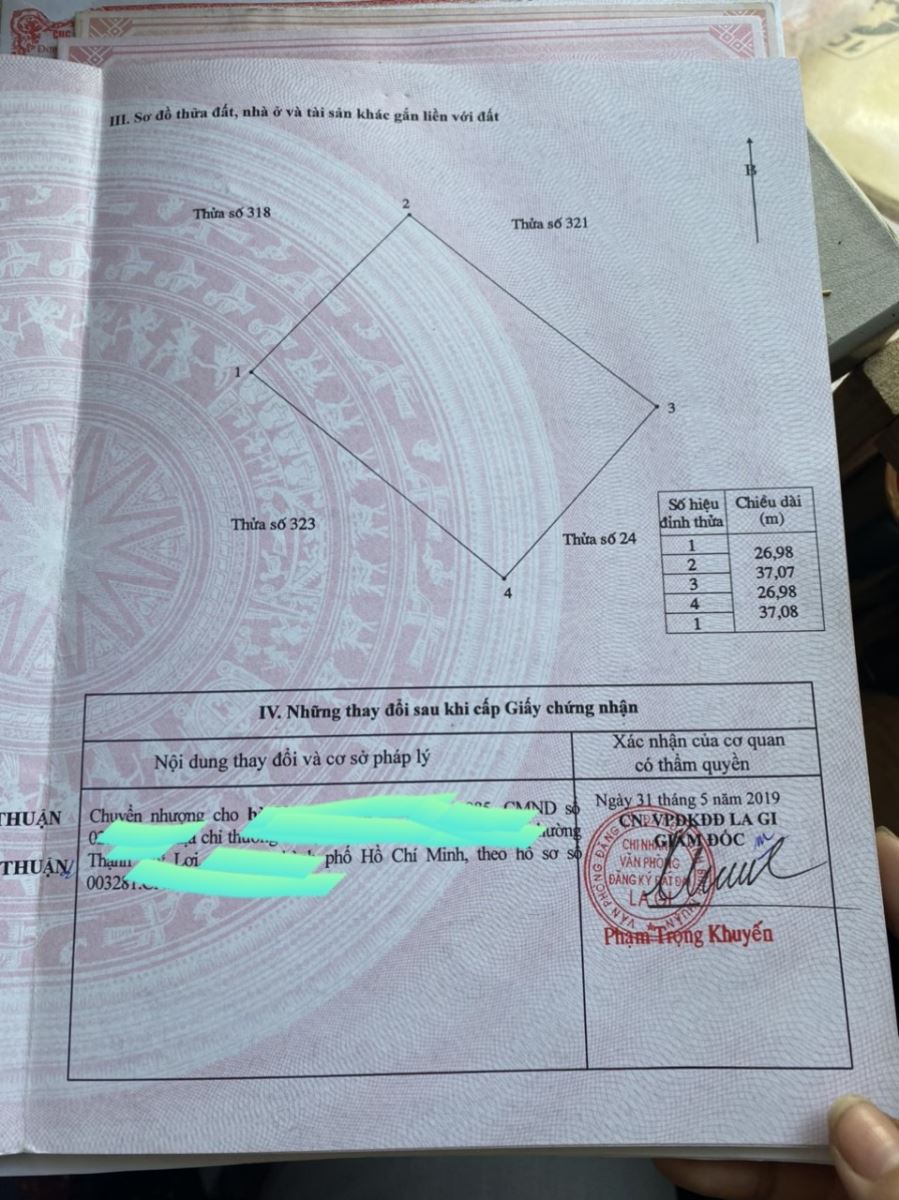Bán đất xã Tân Bình tỉnh Bình Thuận