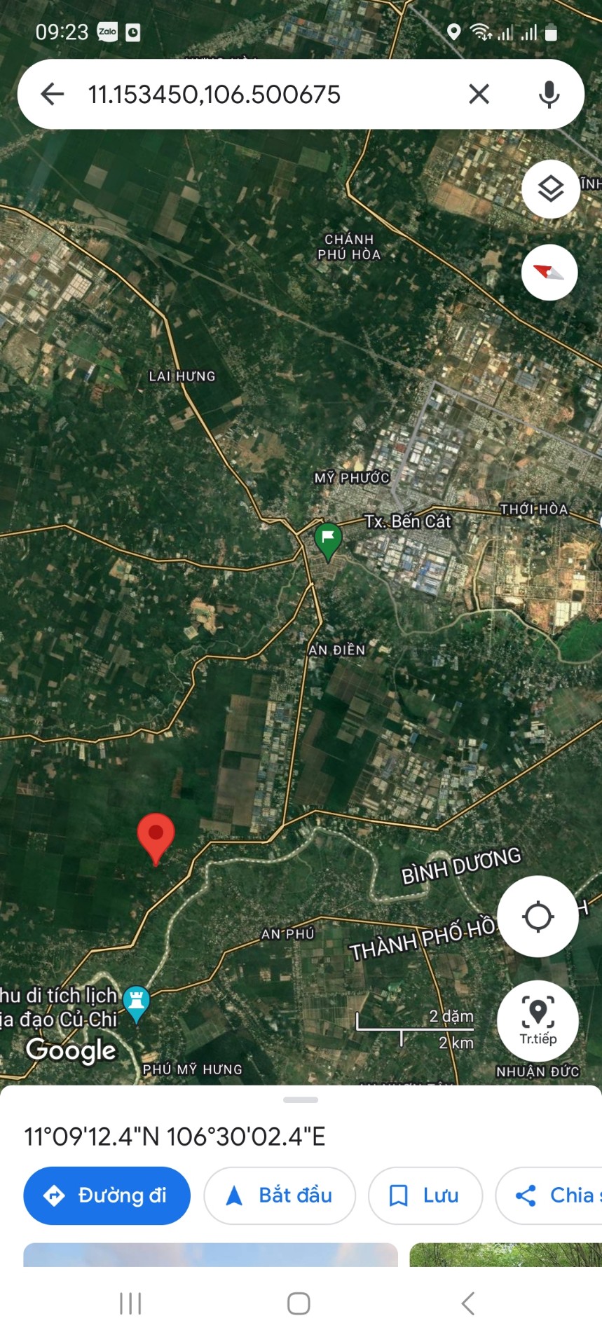 Bán đất xã Thanh Tuyền tỉnh Bình Dương