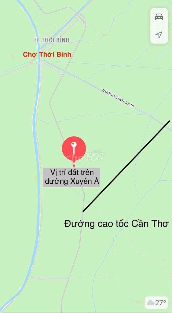 Bán đất xã Thới Bình tỉnh Cà Mau