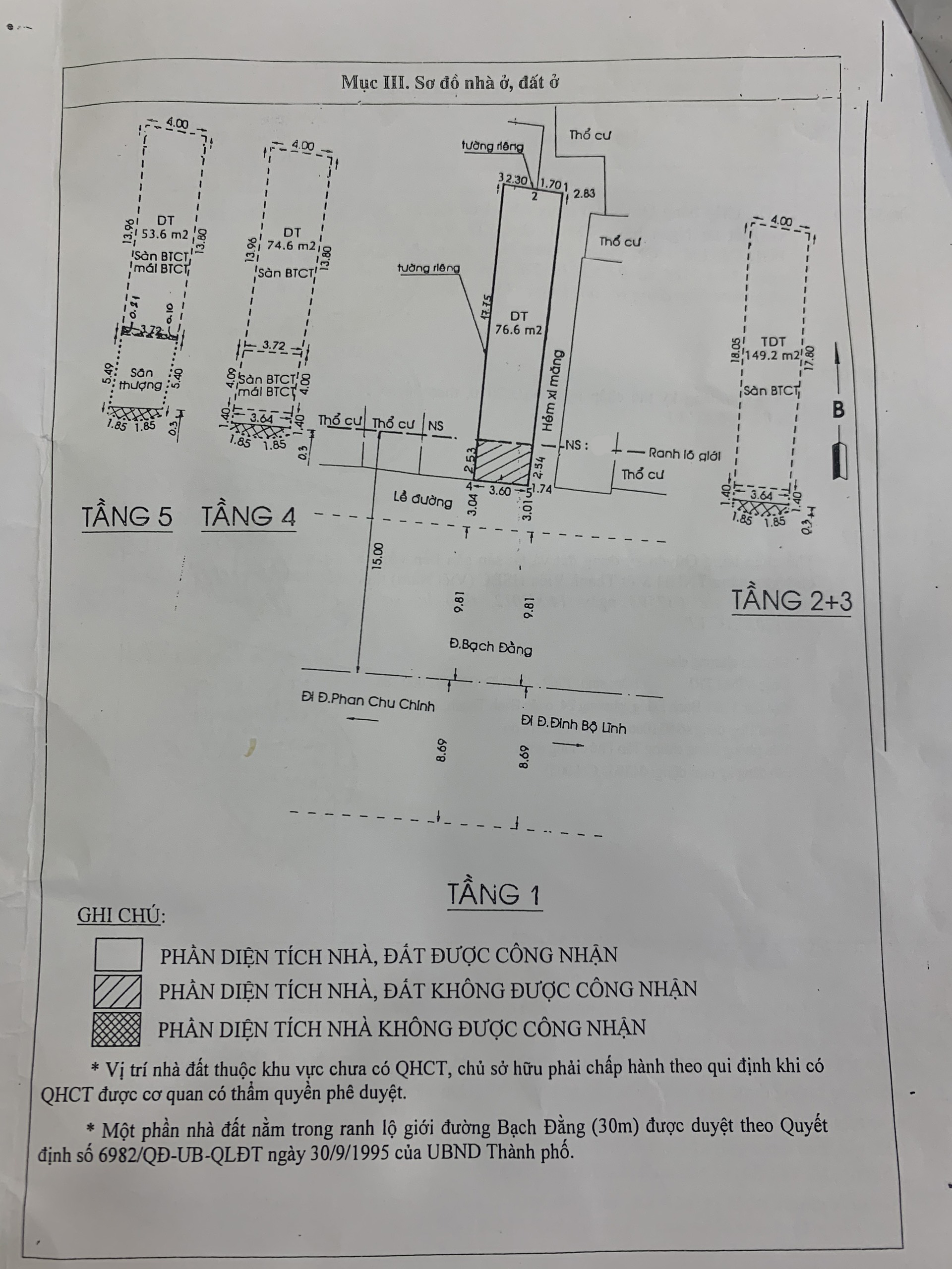 Bán nhà đường Bạch Đằng quận Bình Thạnh