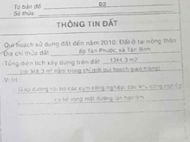 Bán đất đường Lê Hồng Phong tỉnh Bình Dương