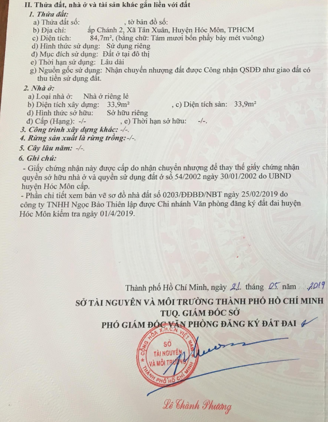 Bán nhà đường Lê Thị Hà huyện Hóc Môn