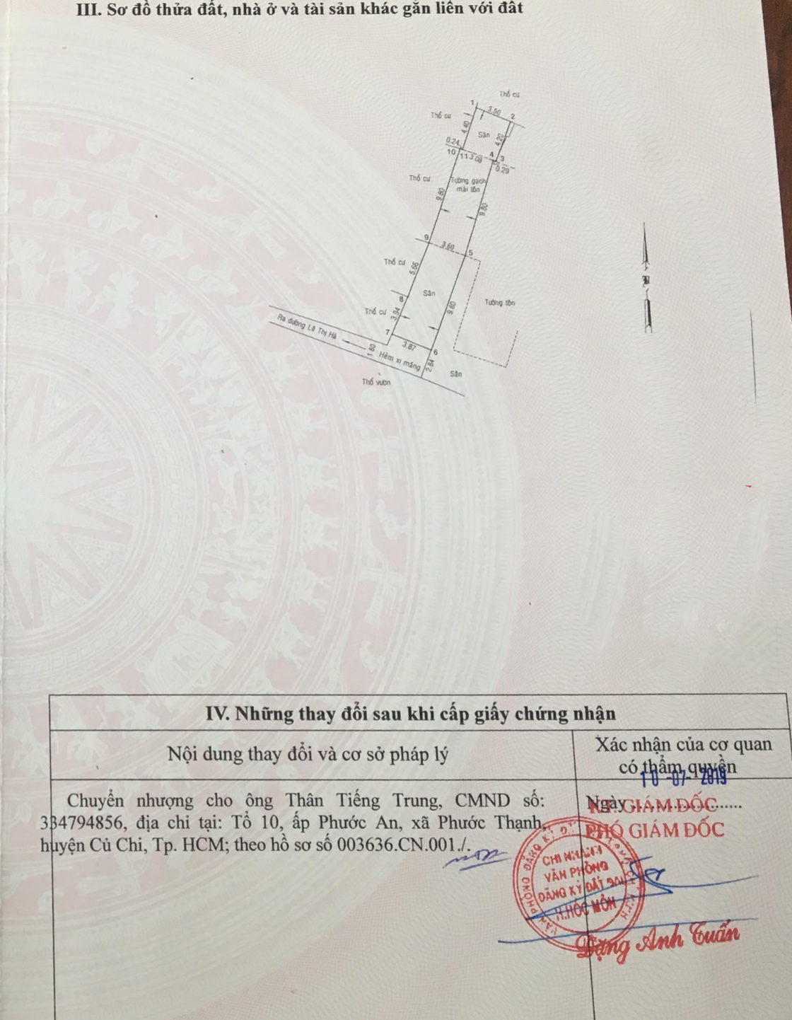 Bán nhà đường Lê Thị Hà huyện Hóc Môn