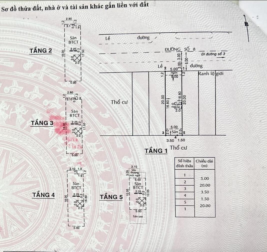 Bán nhà đường số 8 quận Gò Vấp