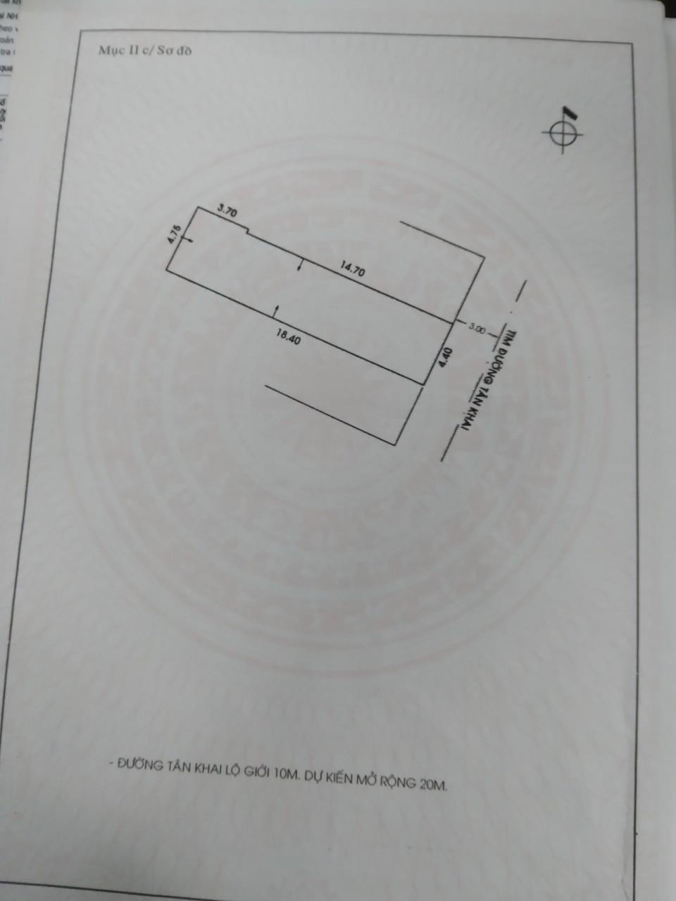 Bán nhà đường Tân Khai quận Tân Bình