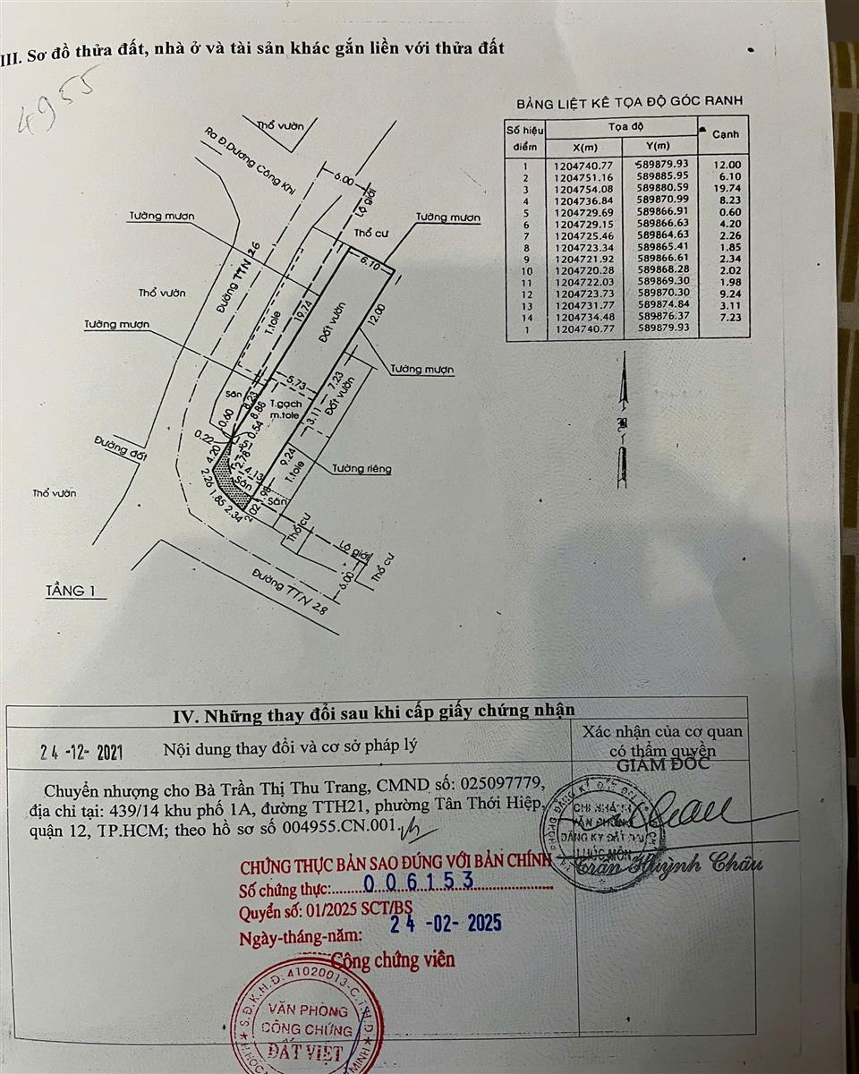 Bán nhà đường Tân Thới Nhì 26 huyện Hóc Môn