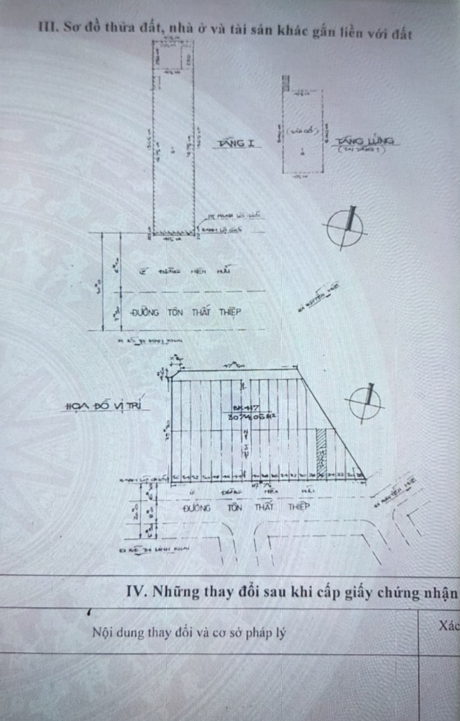 Bán nhà đường Tôn Thất Thiệp, phường Bến Nghé, Quận 1