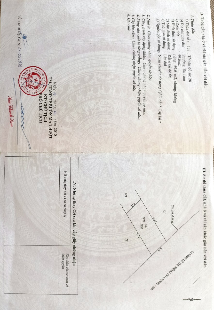 Bán nhà đường Y Wang tỉnh Đắk Lắk