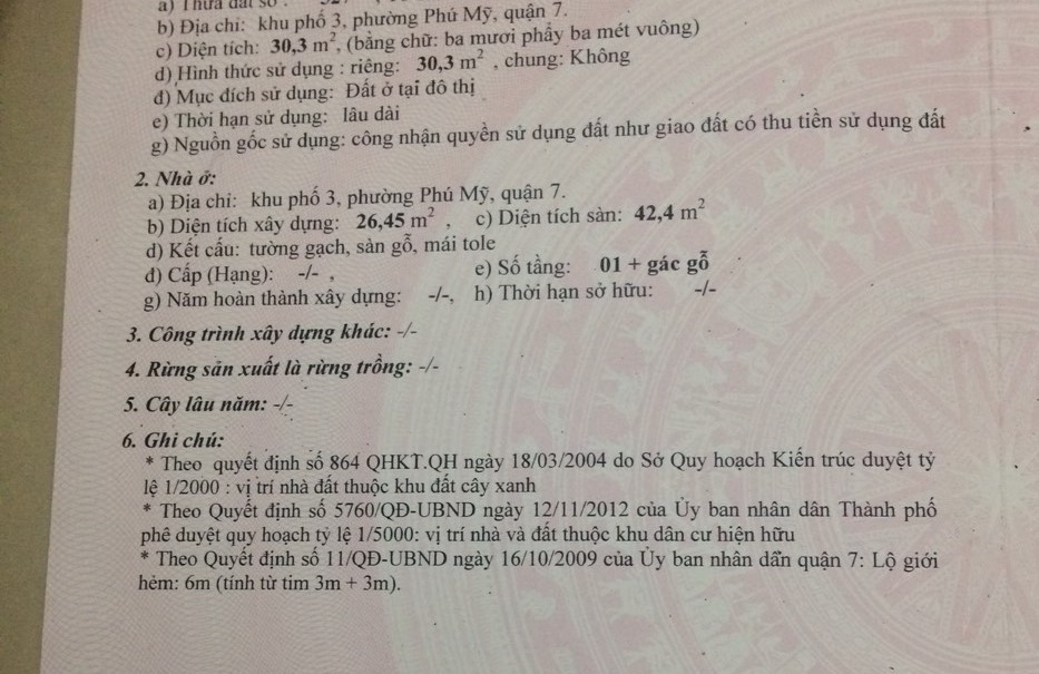 Bán nhà đường Chuyên Dùng 9 Quận 7