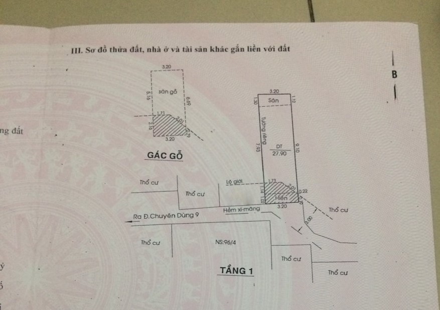 Bán nhà đường Chuyên Dùng 9 Quận 7