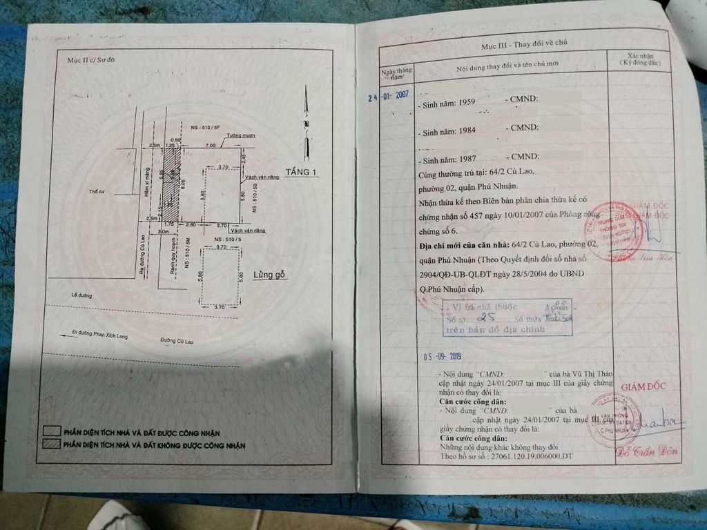 Bán nhà đường Cù Lao quận Phú Nhuận