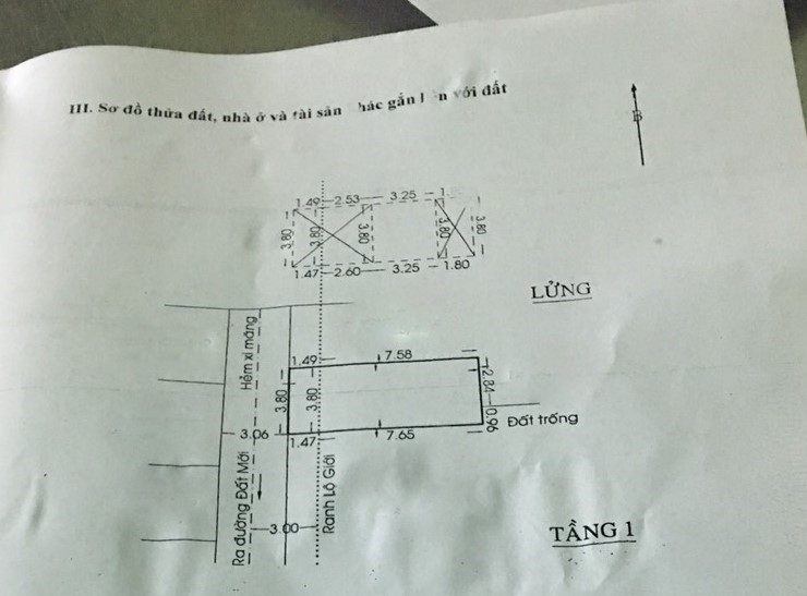 Bán nhà đường Đất Mới quận Bình Tân