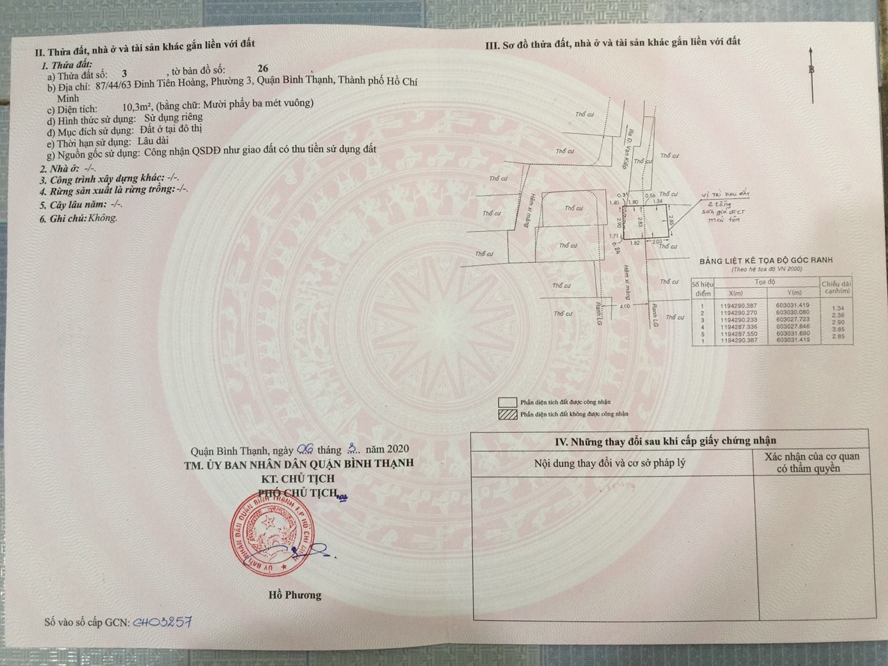 Bán nhà đường Đinh Tiên Hoàng quận Bình Thạnh