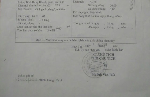 Bán nhà đường Gò Xoài quận Bình Tân