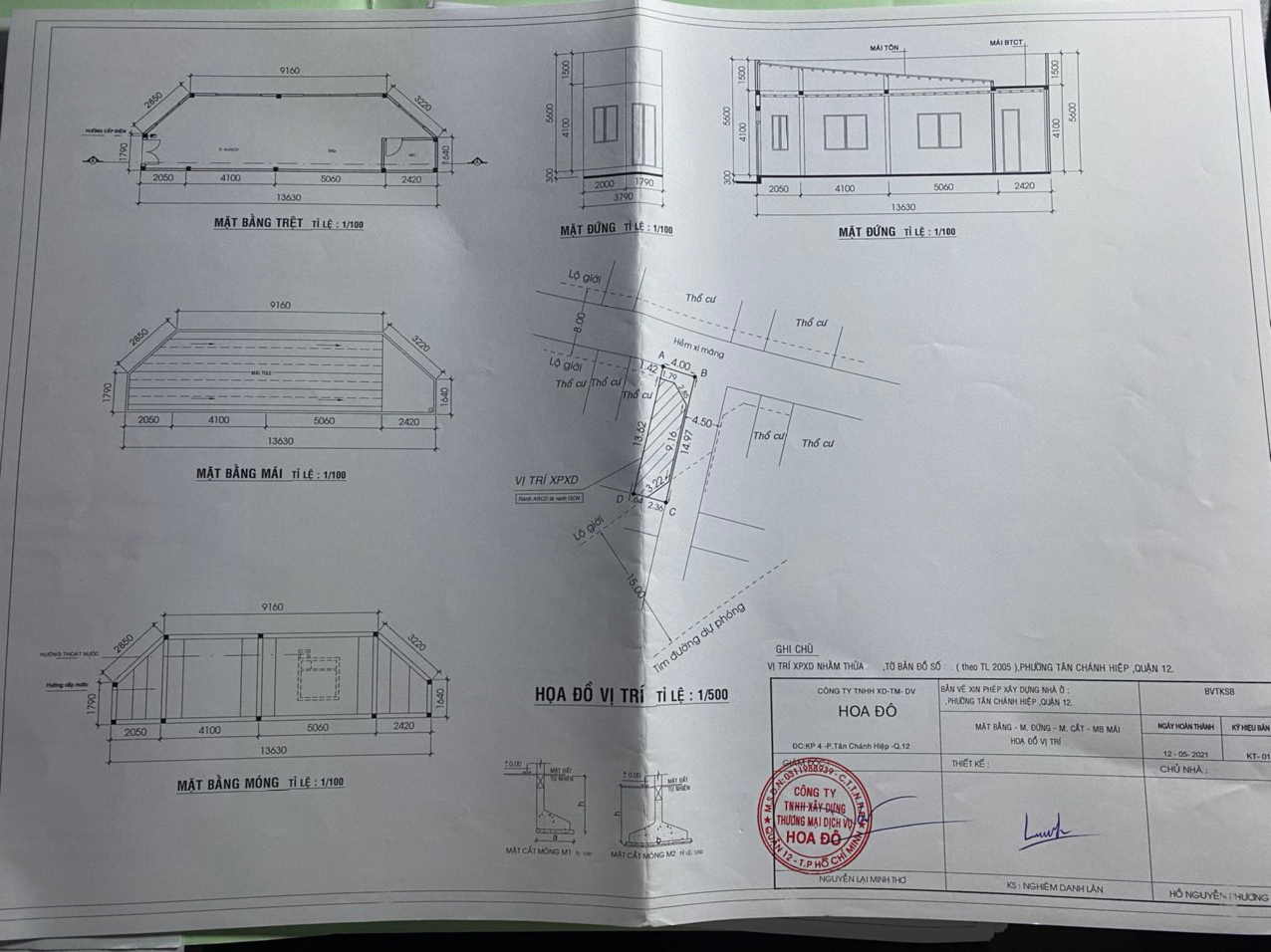 Bán nhà đường Lâm Thị Hố Quận 12