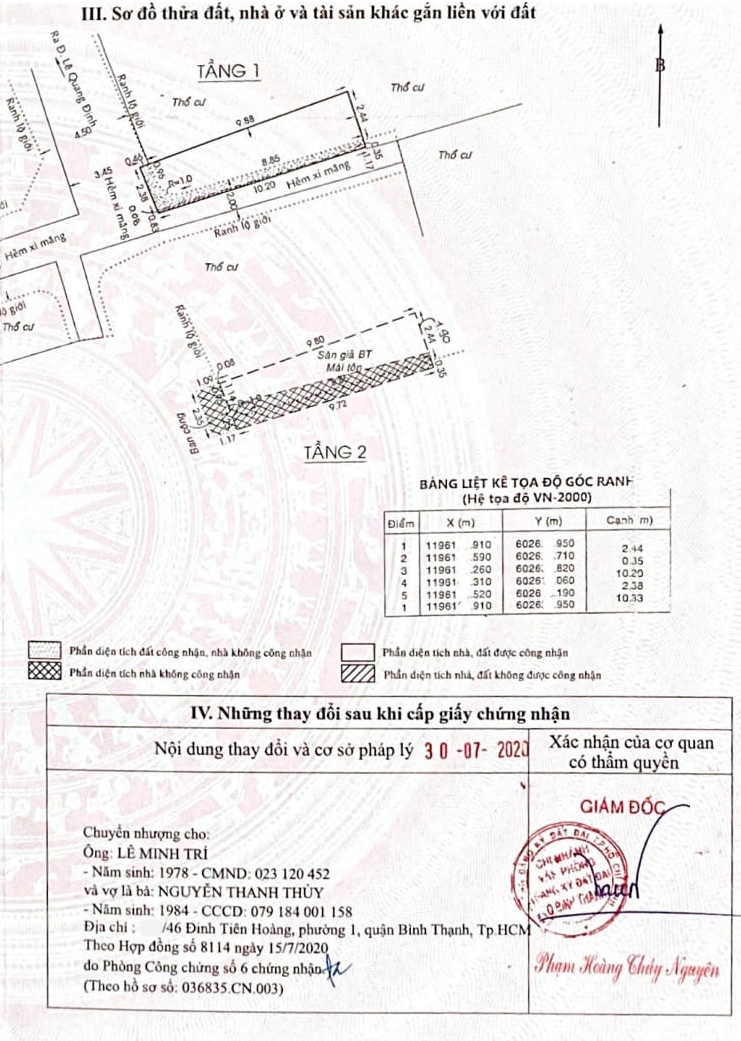 Bán nhà đường Lê Quang Định quận Bình Thạnh