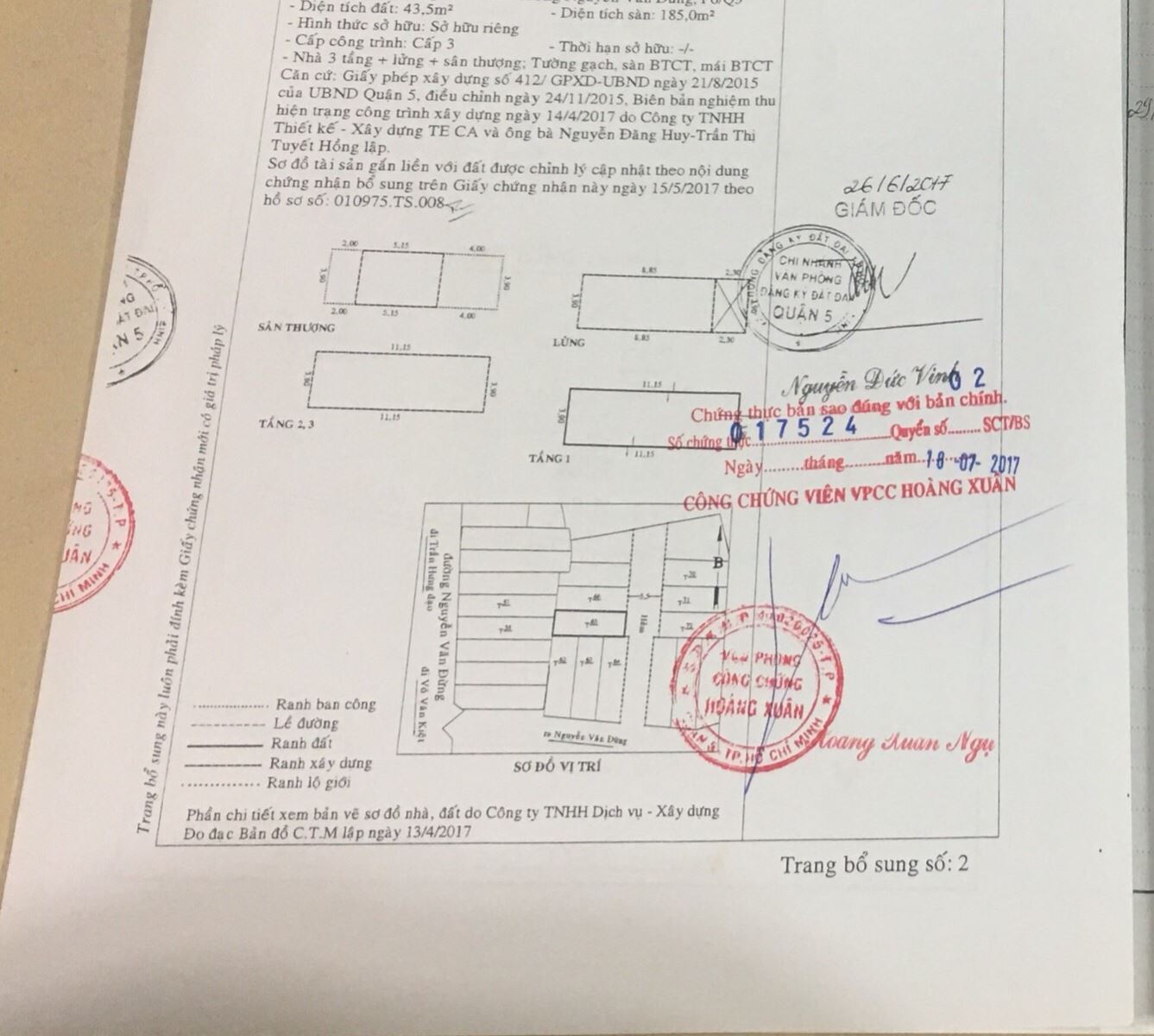 Bán nhà đường Nguyễn Văn Đừng Quận 5