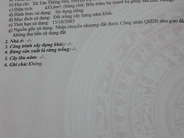 Bán nhà đường số 24 huyện Củ Chi