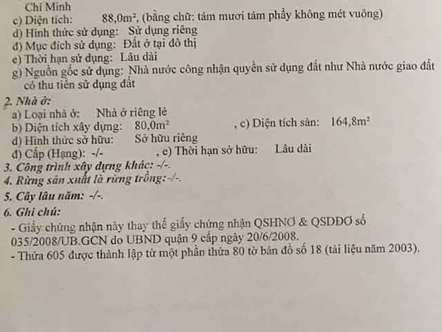 Bán nhà đường số 61 Thành phố Thủ Đức