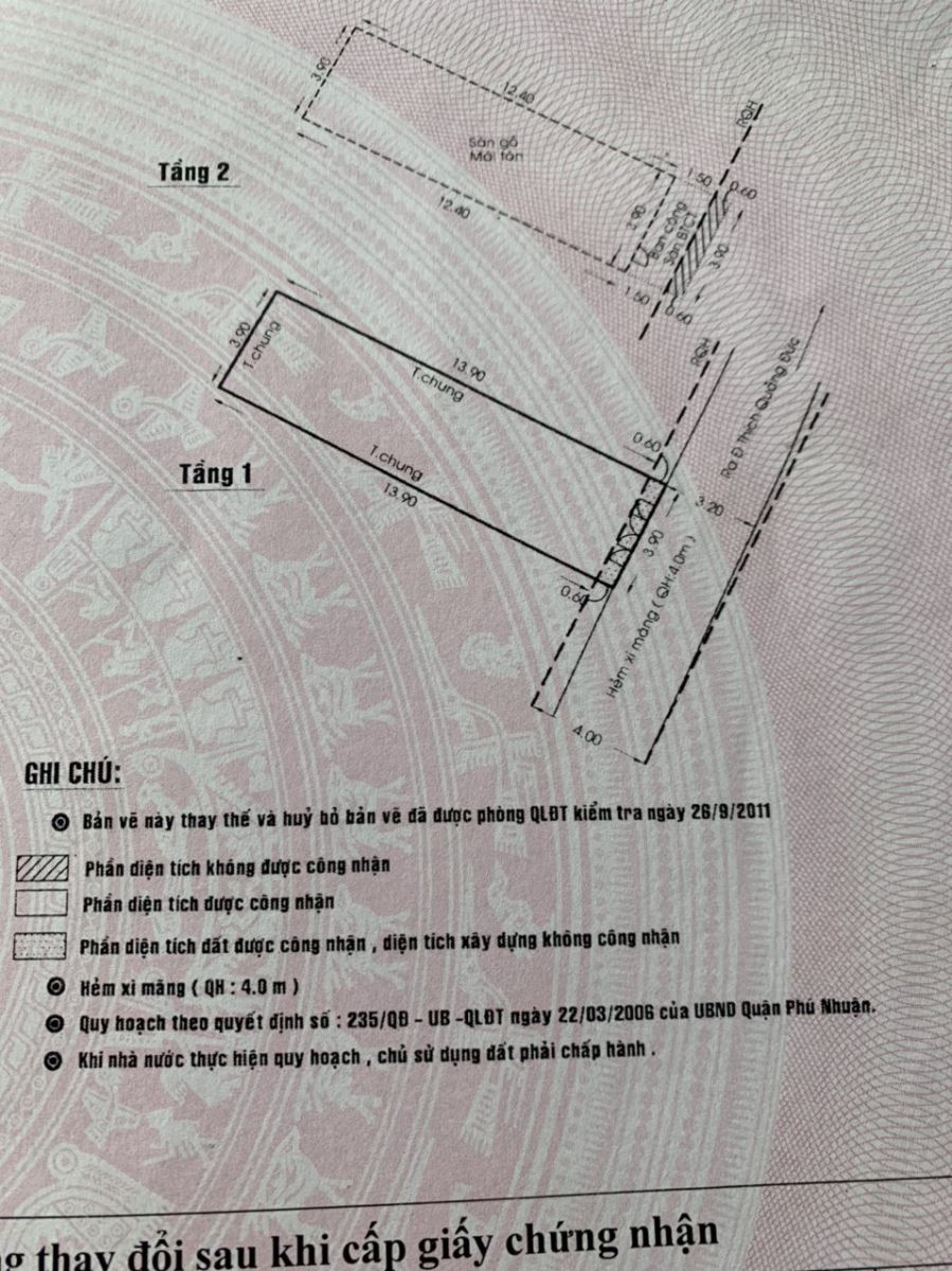 Bán nhà đường Thích Quảng Đức quận Phú Nhuận
