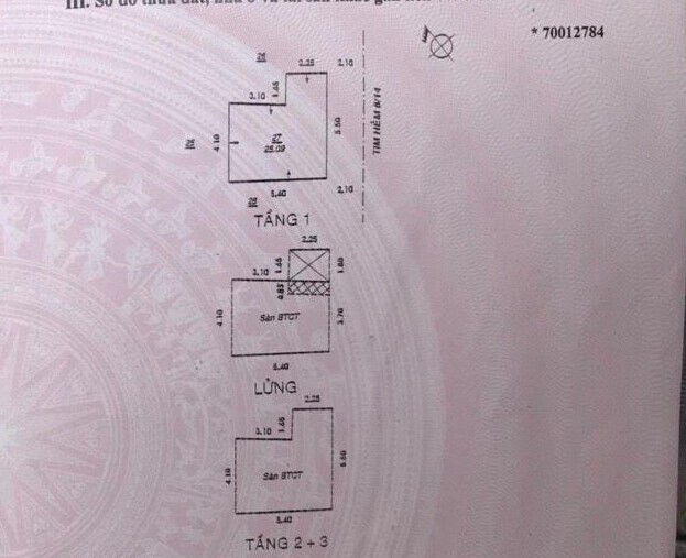 Bán nhà đường Thiên Phước quận Tân Bình